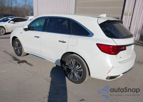 2019 Acura Mdx Sport Hybrid Technology Package z USA, uszkodzony, nr VIN 5J8YD7H56KL000975